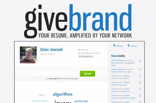 Slide image for Chicago startup GiveBrand