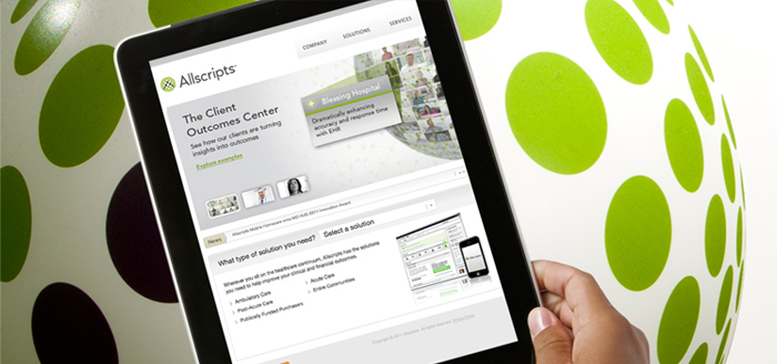 Featured slide for Allscripts' Open App Challenge