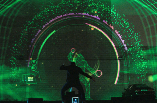 Slide for Custom Logic's V Motion Kinect Instrument